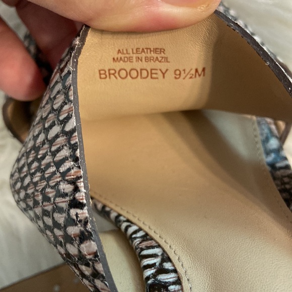 ANTONIO MELANI BROODEY ALL LEATHER SANDALS SIZE 9.5 WORN ONCE SEE ALL PHOTOS - Picture 6 of 12